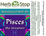 Pisces Aromatherapy Roll-On Label