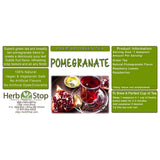 Pomegranate Loose Leaf Green Tea Label