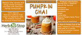 Pumpkin Chai Loose Leaf Honeybush Tea Label