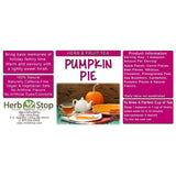 Pumpkin Pie Loose Leaf Herb & Fruit Tea Label