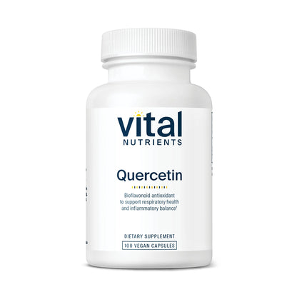 Vital Nutrients Quercetin supplement bottle on a white background