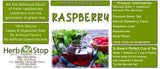 Raspberry Loose Leaf Green Tea Label