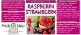 Raspberry Strawberry Loose Leaf Herb & Fruit Tea Label