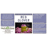 Red Clover Loose Leaf Herbal Tea Label