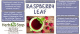 Red Raspberry Loose Leaf Herbal Tea Label