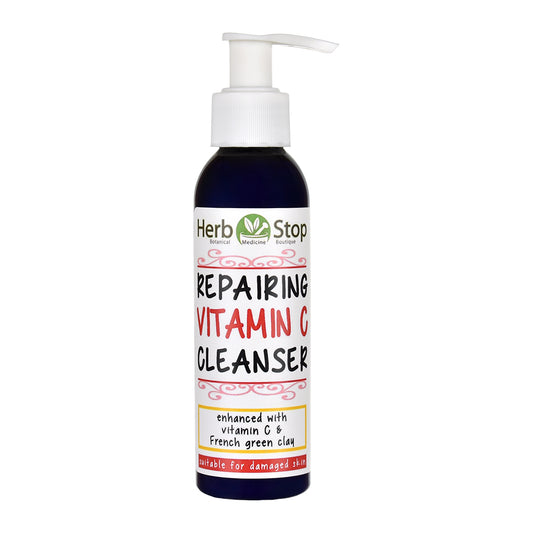 Bottle of Repairing Vitamin C Cleanser on a white background