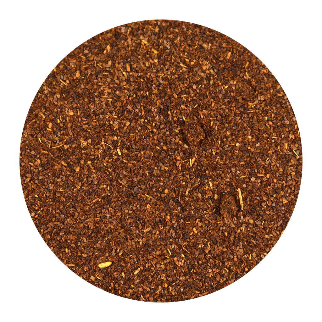 Organic Roasted Chili Pepper bulk spice on a white background