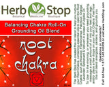 Root Chakra Aromatherapy Roll-On Label