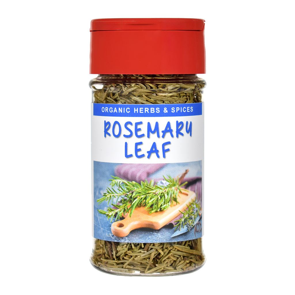 Organic Rosemary Leaf Spice Jar