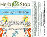 Sagittarius Aromatherapy Roll-On Label