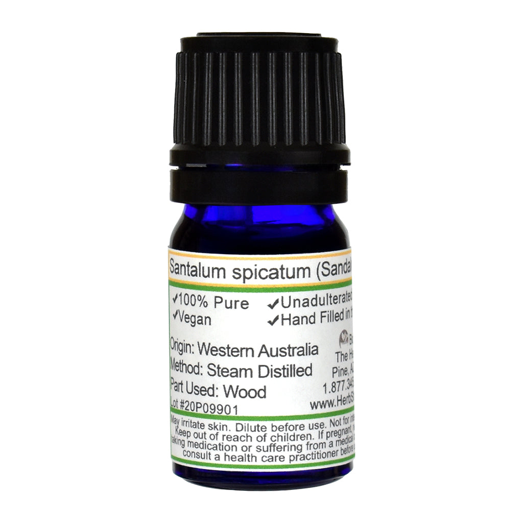 Australian Sandalwood Essential Oil - Back