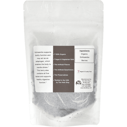 Organic Schisandra Berries Bag Back