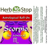 Scorpio Aromatherapy Roll-On Label