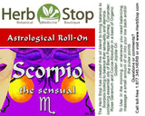 Scorpio Aromatherapy Roll-On Label