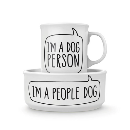 Fred Dog Person & People Dog Bowl