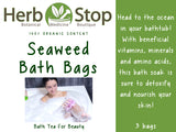 Organic Seaweed Bath Bags Label - Front