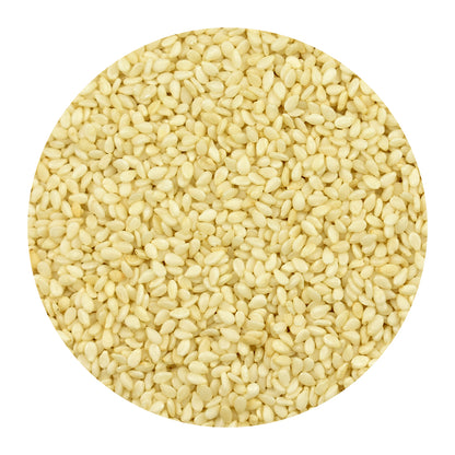 Bulk Sesame Seeds on a white background
