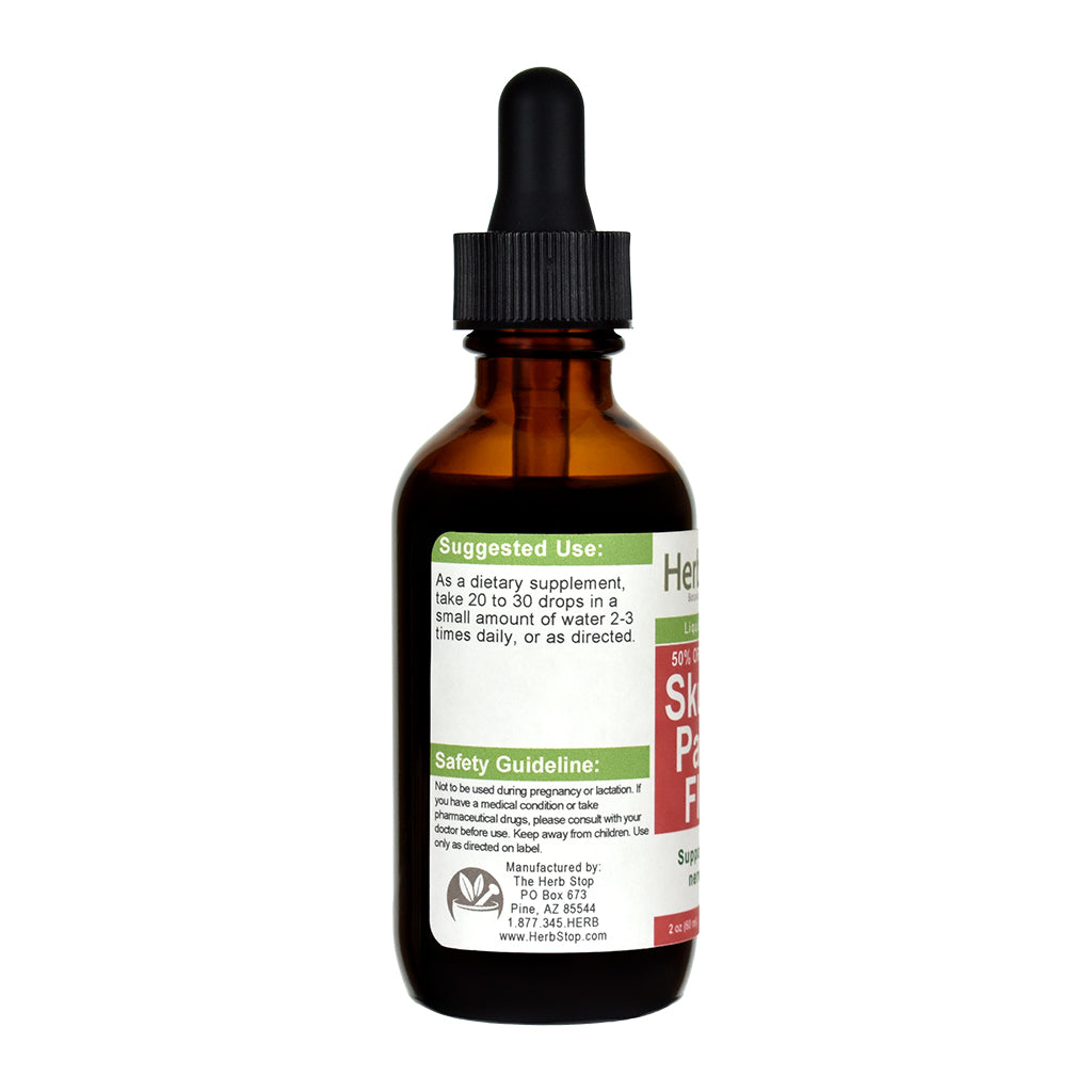 Skullcap/Passion Flower Liquid Extract 2 oz Bottle - Left