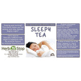 Sleepy Tea Loose Leaf Herbal Tea Label