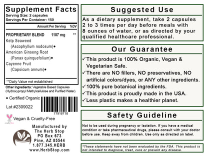 Slim & Fit Capsules Label - Back