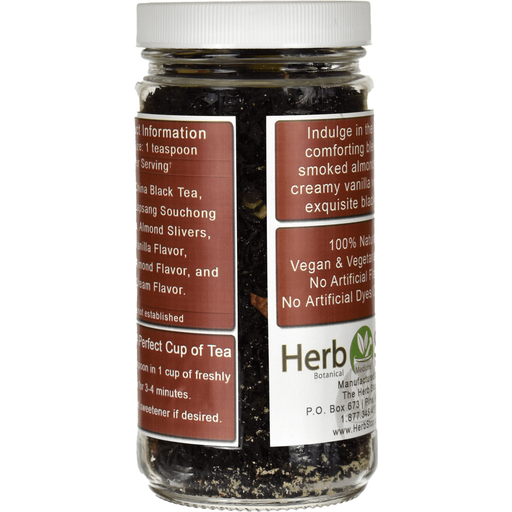 Organic Smoked Almond Vanilla Black Tea Back