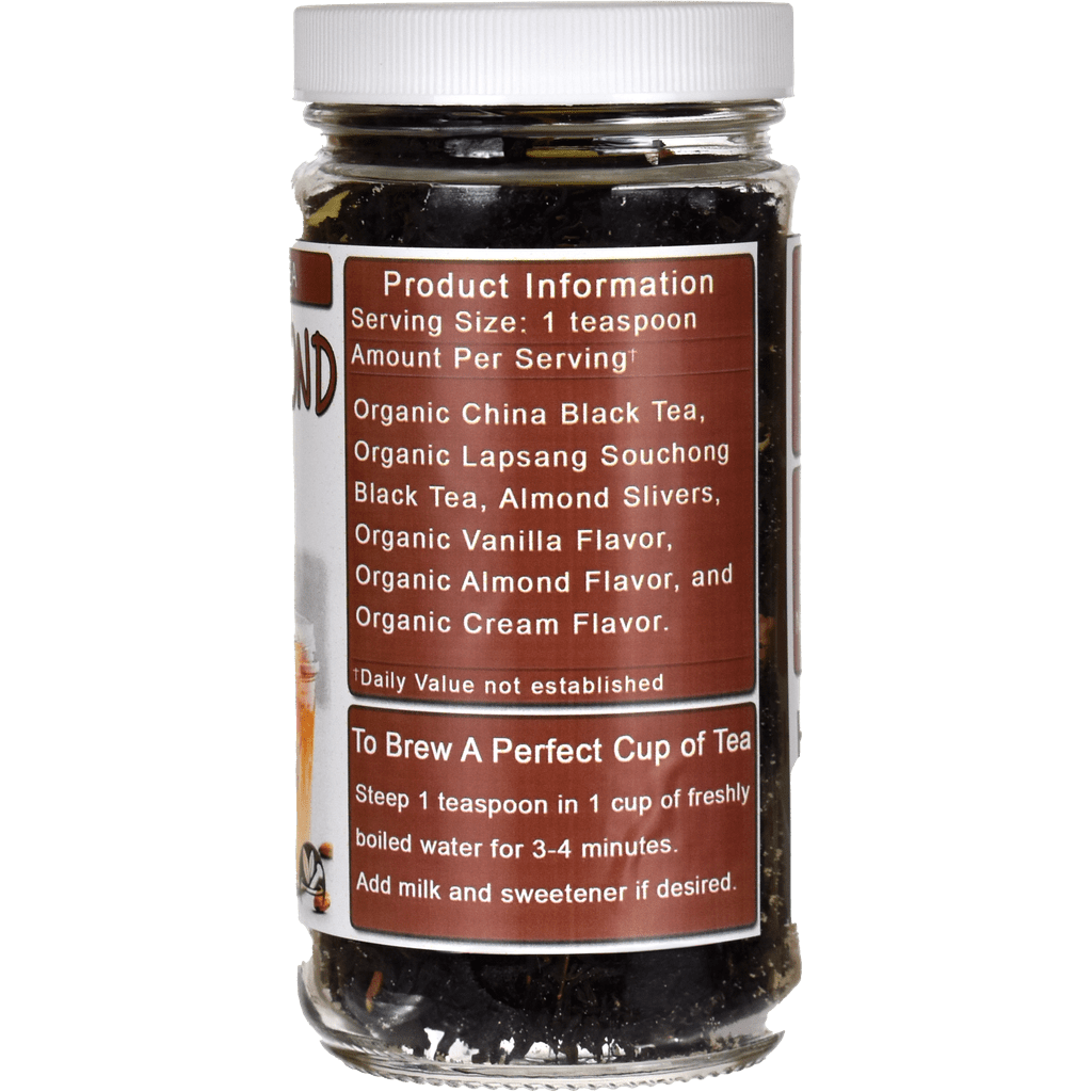Organic Smoked Almond Vanilla Black Tea Right