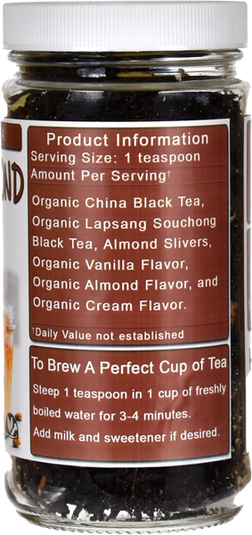Organic Smoked Almond Vanilla Black Tea Right