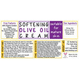 Softening Olive Oil Cream Label