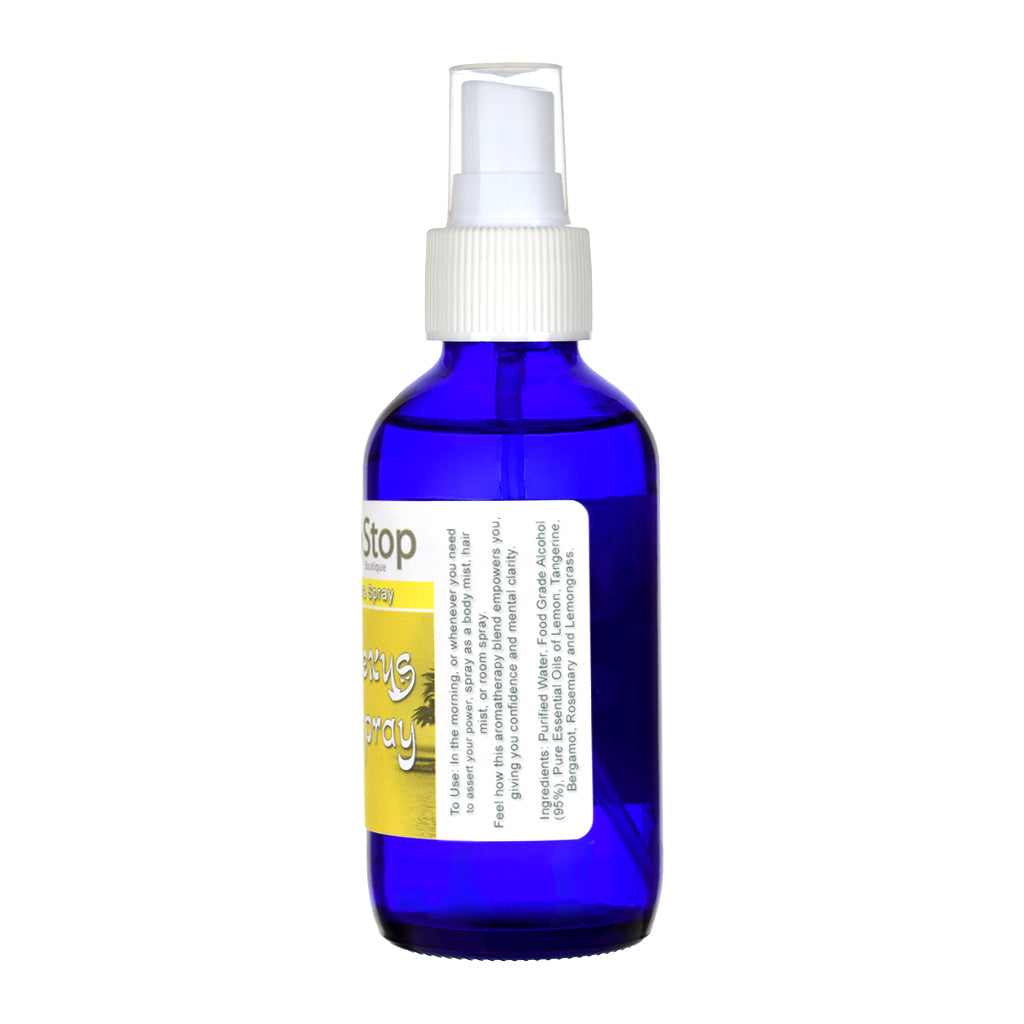 Solar Plexus Chakra spray bottle right side of the label on a white background