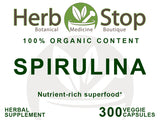 Spirulina Capsules Label - Front