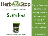 Organic Spirulina Powder Label - Front