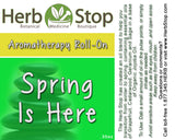 Spring Is Here Aromatherapy Roll-On Label