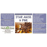 Star Anise & Pine Loose Leaf Herbal Tea Label