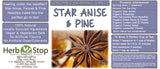 Star Anise & Pine Loose Leaf Herbal Tea Label