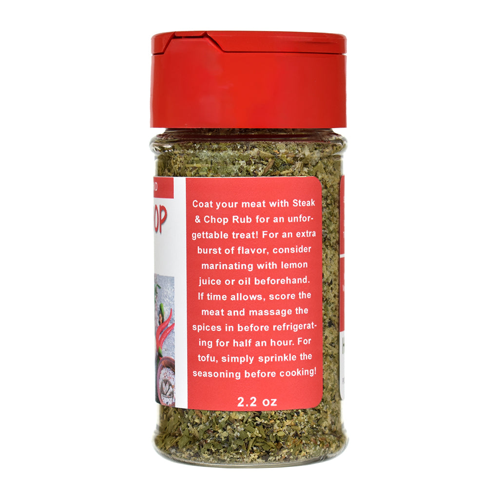 Organic Steak & Chop Rub Spice Jar - Right
