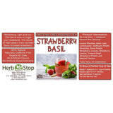 Strawberry Basil Loose Leaf Rooibos Tea Label