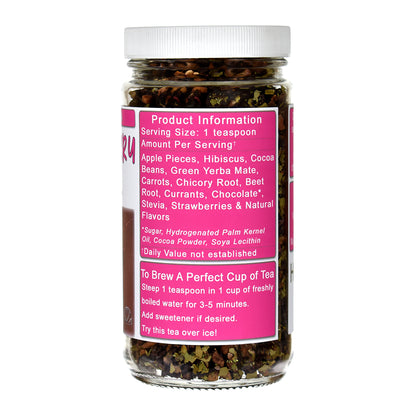 Strawberry Fondue Herb & Fruit Tea Jar - Right