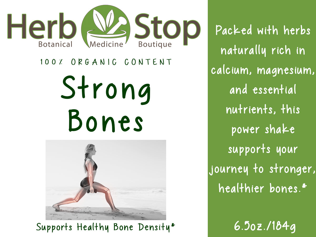 Organic Strong Bones Powder - Label