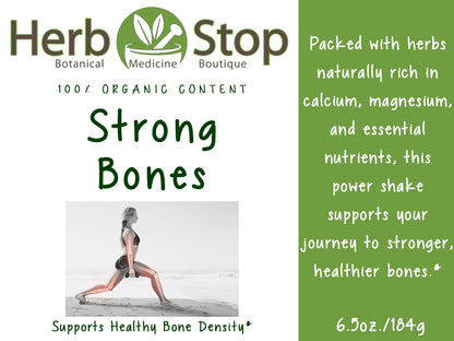 Organic Strong Bones Powder - Label