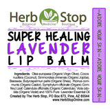 Super Healing Lavender Lip Balm Label
