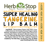 Super Healing Tangerine Lip Balm Label