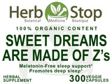 Sweet Dreams Are Made of Z's Capsules Label - Front