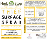 Thief Surface Spray Label