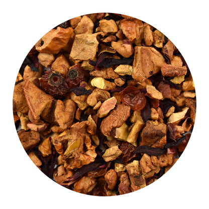 Bulk Toffee Apple Herb & Fruit Tea on a white background