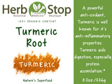 Organic Turmeric Powder Label - Front