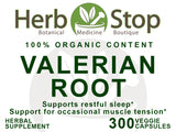 Valerian Root Capsules Label - Front