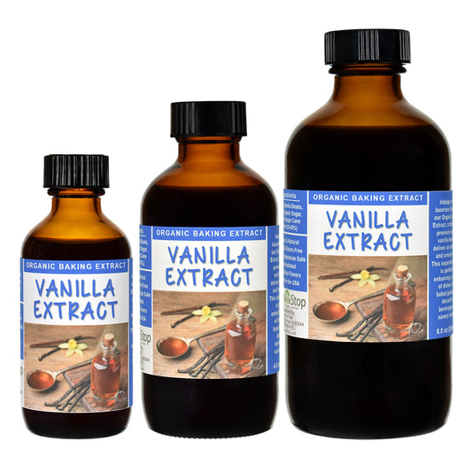 Organic Vanilla Extract - Multi-Sizes