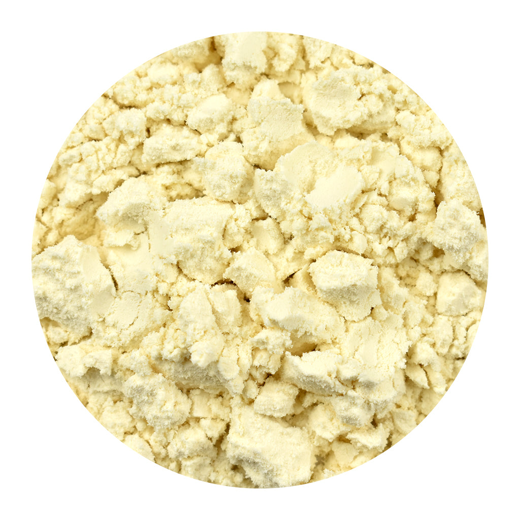 Bulk Vanilla Whey Protein Powder on a white background