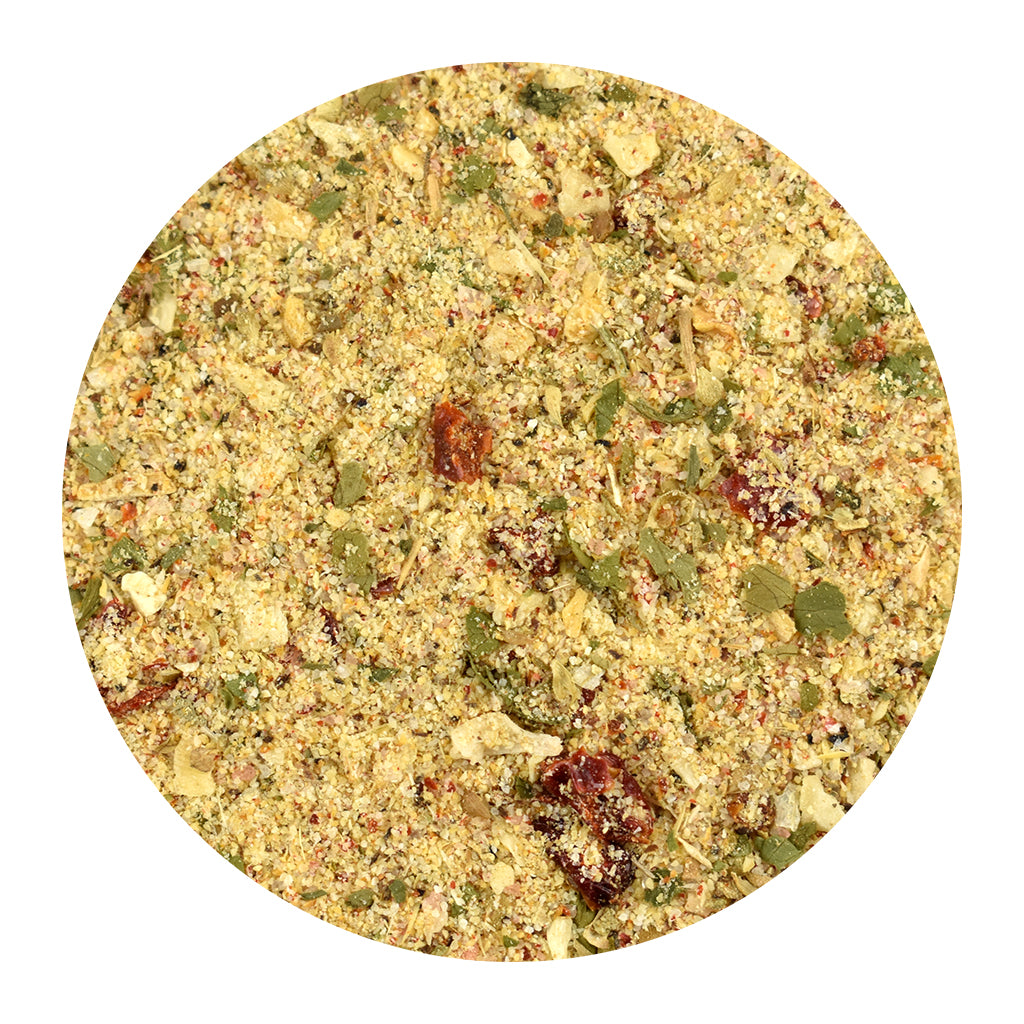 Veggie Grilling Seasoning on a white background