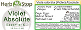 Violet Leaf Absolute Essential Oil Label